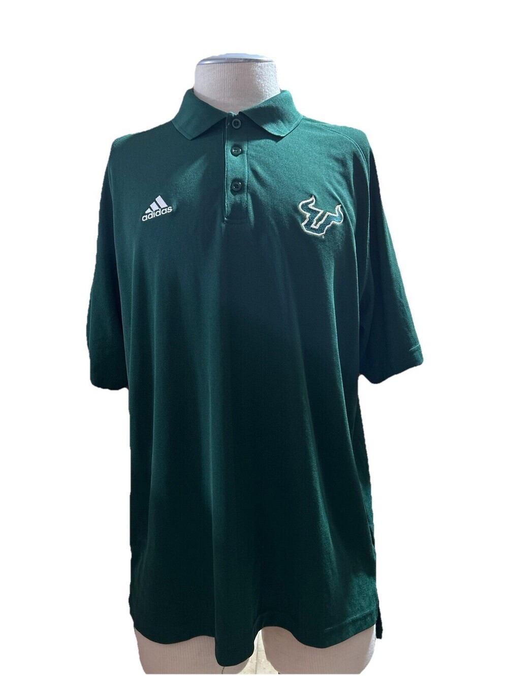Adidas Men’s USF Bulls Polo Shirts XL Green